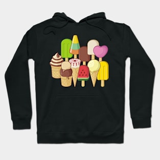 Ice Cream Icons Hoodie